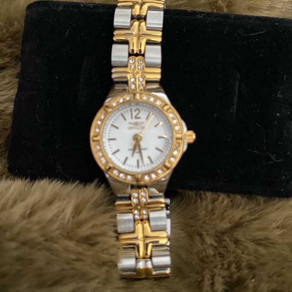 Elegant Gold and Silver Women's Watch